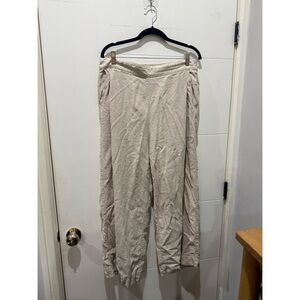 Madewell Cream Linen Pants
